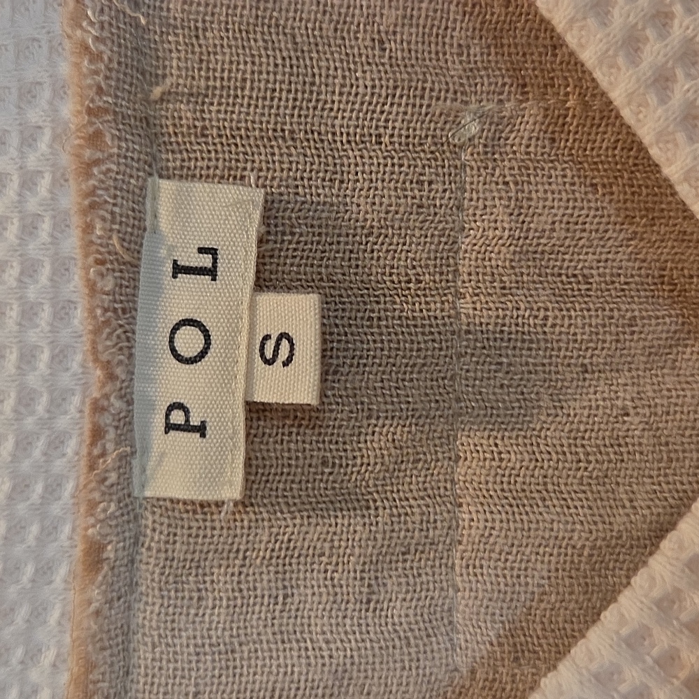 POL Cream and Tan Patchwork Pullover NWT - image 2